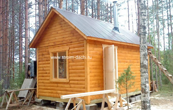 Маленькие бани из бруса Маленькие бани из бруса
