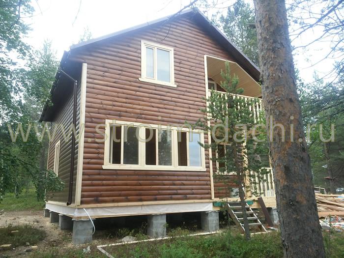 дом из бруса с фундаментом на тумбах дом из бруса с фундаментом на тумбах